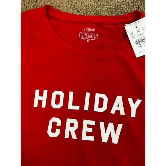 NWT J Crew Holiday Crew festive lng sleeve top preppy Christmas lightweight cozy - Picture 5 of 9